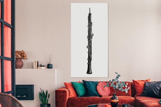 Une illustration antique de toile de hobo 80x160 cm - Tirage photo sur toile (Décoration murale salon / chambre)