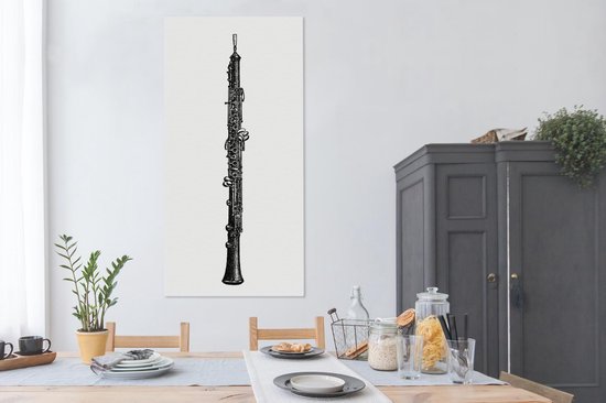 Une illustration antique de toile de hobo 80x160 cm - Tirage photo sur toile (Décoration murale salon / chambre)