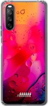 6F hoesje - geschikt voor Sony Xperia 10 III -  Transparant TPU Case - Colour Bokeh #ffffff