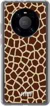 6F hoesje - geschikt voor Huawei P40 Pro -  Transparant TPU Case - Giraffe Print #ffffff
