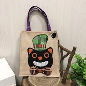 3 STKS Halloween Decoratie Benodigdheden Tote Bag Mall Hotel Koekjes Apple Gift Bag (Black Cat)