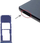Simkaarthouder + Micro SD-kaarthouder voor Samsung Galaxy A9 (2018) SM-A920 (blauw)