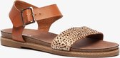 Blue Box dames sandalen met cheetah print - Cognac - Maat 42