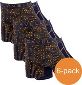 Cavello Boxershorts Zwart Print 6-Pack