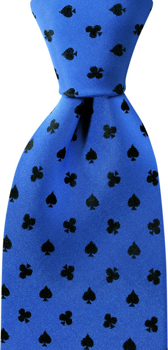 We Love Ties - Stropdassen - Stropdas The Gambler - blauw / zwart