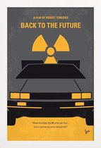 JUNIQE - Poster in houten lijst Back to the Future I -20x30 /Geel &
