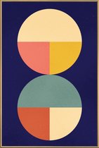 JUNIQE - Poster met kunststof lijst Divided -40x60 /Kleurrijk