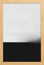 JUNIQE - Poster in houten lijst Black 00 -40x60 /Grijs & Wit