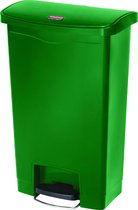 Rubbermaid Slim Jim Step On container Front Step kunststof 50 ltr, Groen (VB224283)