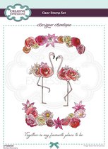 Creative Expressions Clear stamp - Flamingo's - A5 - Stempelset