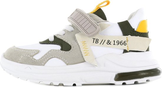 Shoesme witte sneakers met gele details | bol.com