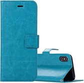 Portemonnee Book Case Hoesje Geschikt voor: iPhone X / XS - turquoise