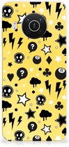 Silicone Back Cover Nokia X10 | X20 Telefoon Hoesje Punk Yellow
