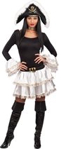 Carnival Toys Piratenverkleedset Dames Polyester Wit 3-delig