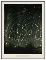 The November Meteors, Étienne Léopold Trouvelot - Foto op Akoestisch paneel - 120 x 160 cm