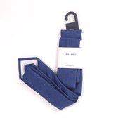 Das & pochet set blauw met mini stippen