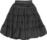 Luxe petticoat 2 laags zwart
