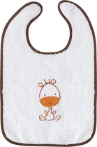 Interbaby ​​​​​​​slabbetje Junior 25 X 40 Katoen Wit/bruin