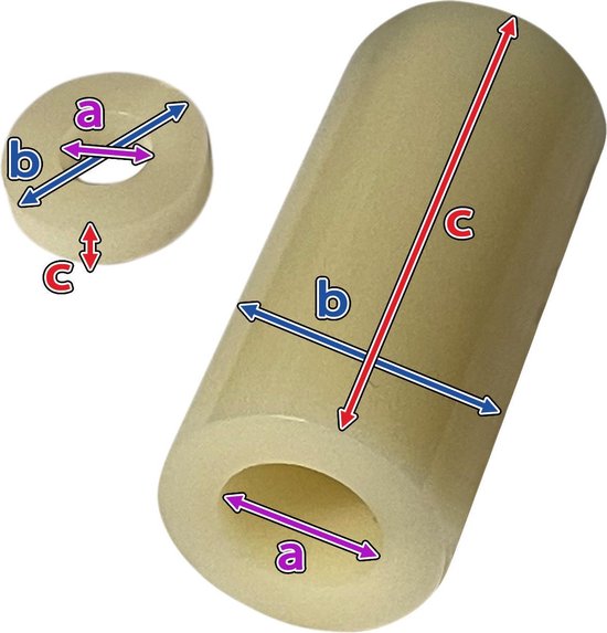 Set de 250 entretoises en plastique (6,3x11x20 mm, ABS, blanc)