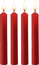 Teasing Wax Candles - Parafin - 4-pack - Red