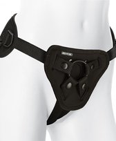 Supreme Harness With Vibrating Plug - Black