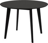 Table à manger ronde Lisomme Jade / Bois - Ø105 x H76 cm - Zwart