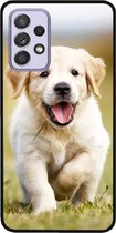 - ADEL Siliconen Back Cover Softcase Hoesje Geschikt voor Samsung Galaxy A72 - Labrador Retriever Hond