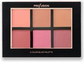 Profusion Studio Blush Palette - 6 Color Blush