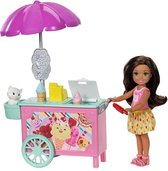 Barbie Club Chelsea Doll and Ice Cream Cart