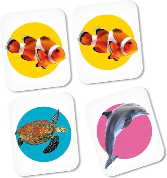 Afbeelding van het spel Clementoni Memo Zeedieren met 48 Kaarten