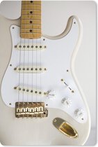 Muismat Elektrische gitaar - Doorsnede van een elektrische gitaar muismat rubber - 18x27 cm - Muismat met foto