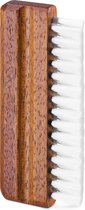 kwmobile platenborstel - Nylon borstel met houten handgreep voor lp's - Reiningsborstel tegen stof en vuil op vinylplaten - Stofborstel