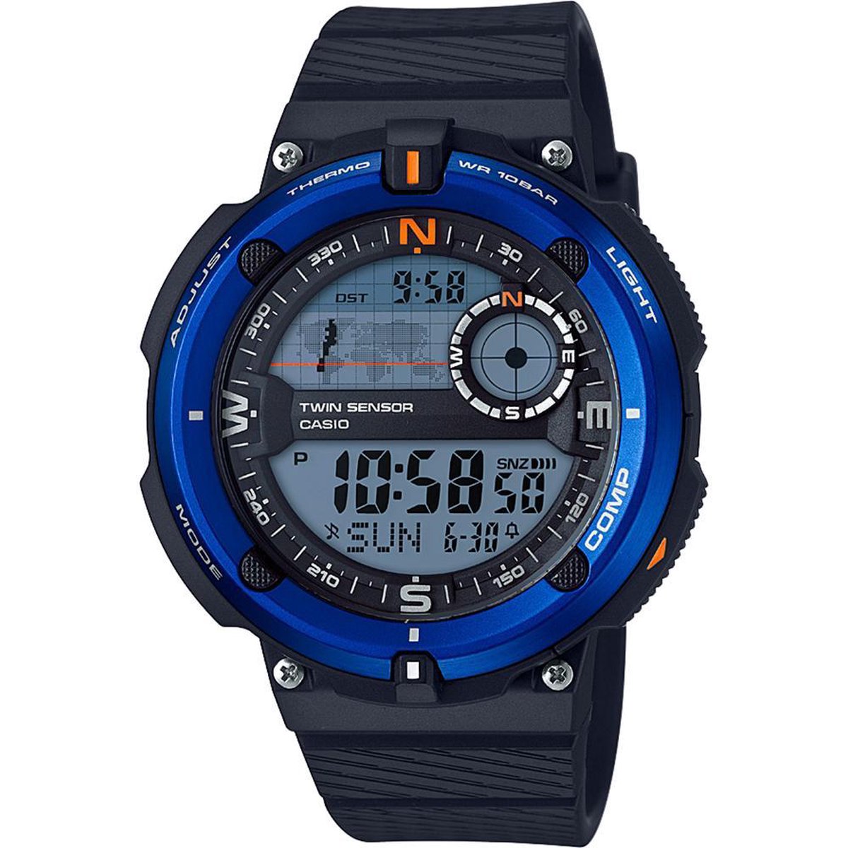Casio polshorloge SGW-600H-2AER kunststof met veel functies