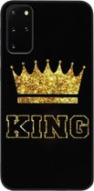 - ADEL Siliconen Back Cover Softcase Hoesje Geschikt voor Samsung Galaxy S20 FE - King Koning