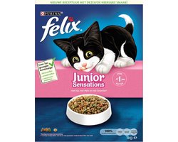 FELIX Junior Sensations - met Kip, Granen & Melk - kattenvoer - 1 kg