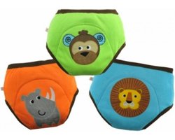 Product: Zoocchini set van 3 oefenbroekjes - Organic katoen - Safari - Jongens - 3-4 jaar, van het merk Zoocchini