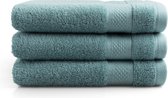 iBella Living Hotelkwaliteit Handdoek – Denim Blauw - 3 stuks – 50x100 cm