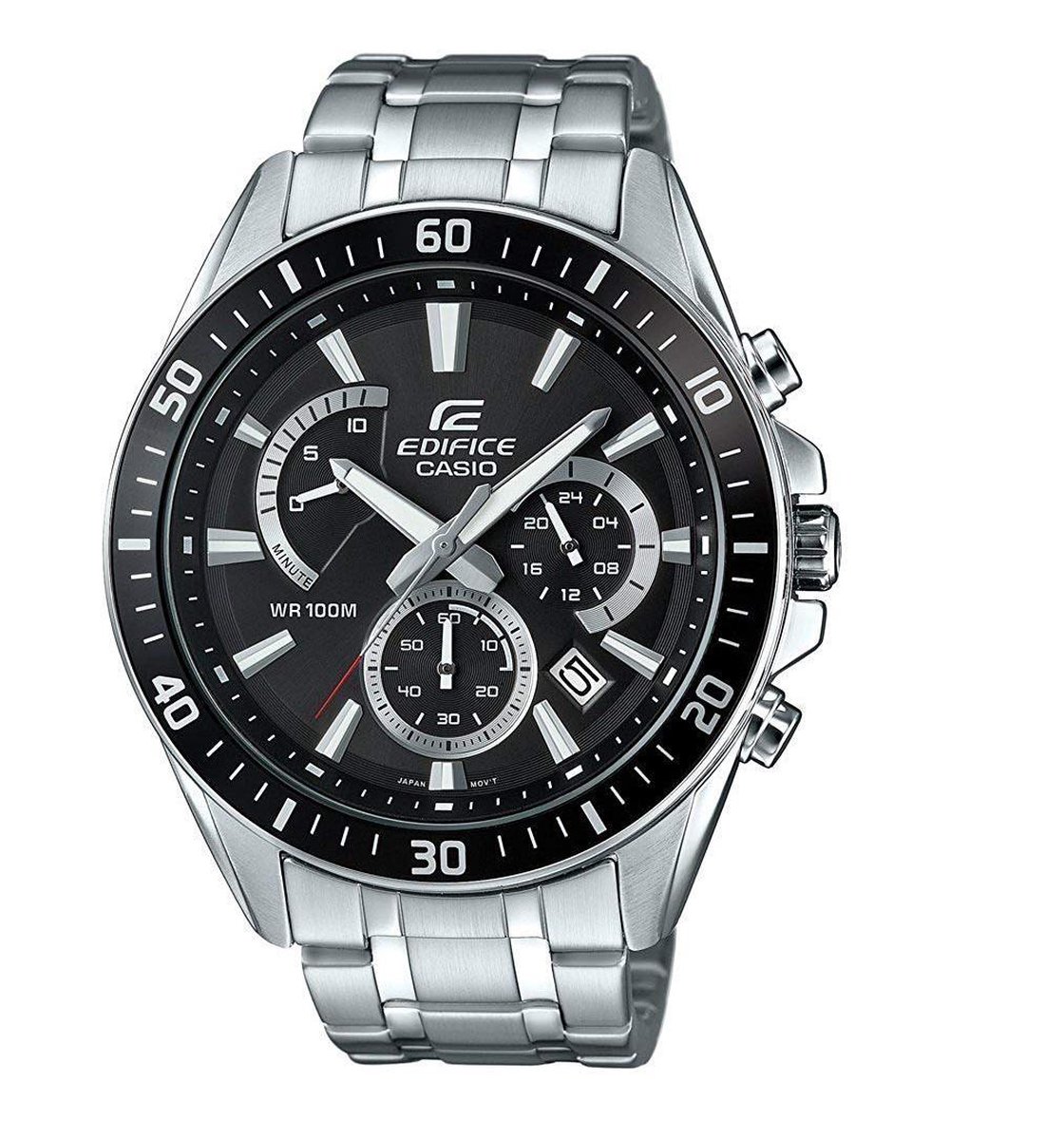 Casio Edifice EFR-552D-1AVUEF Herenhorloge 45 mm - Zilverkleurig