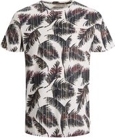 Jack & Jones T-shirt Jorhazy Aop Tee Ss Crew Neck 12188292 Cloud Dancer Mannen Maat - M