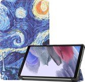 Samsung Galaxy Tab A7 Lite Hoes Book Case Hoesje - Samsung Galaxy Tab A7 Lite Hoes (2021) Cover - 8,7 inch - Sterrenhemel