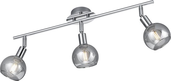LED Plafondspot - Torna Brista - E14 Fitting - 3-lichts - Rond - Glans Chroom - Aluminium