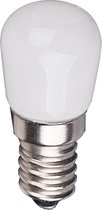 LED Lamp - Igan Santra - 1.5W - E14 Fitting - Helder/Koud Wit 6500K - Mat Wit - Glas