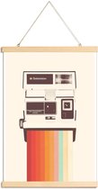 JUNIQE - Posterhanger Instant Camera Rainbow -40x60 /Kleurrijk