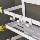 Clever Storage Magnetisch keukenrek met keukenpapierhouder - Wit - Ophangen zonder boren, Verstelbaar