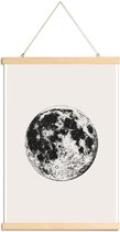 JUNIQE - Posterhanger Lunar -40x60 /Grijs & Ivoor