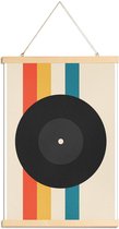 JUNIQE - Posterhanger Record -20x30 /Kleurrijk