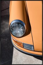JUNIQE - Poster met kunststof lijst Foto van Porsche 911 -13x18 /Grijs