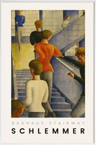 JUNIQE - Poster in kunststof lijst Schlemmer - Bauhaus Stairway -20x30