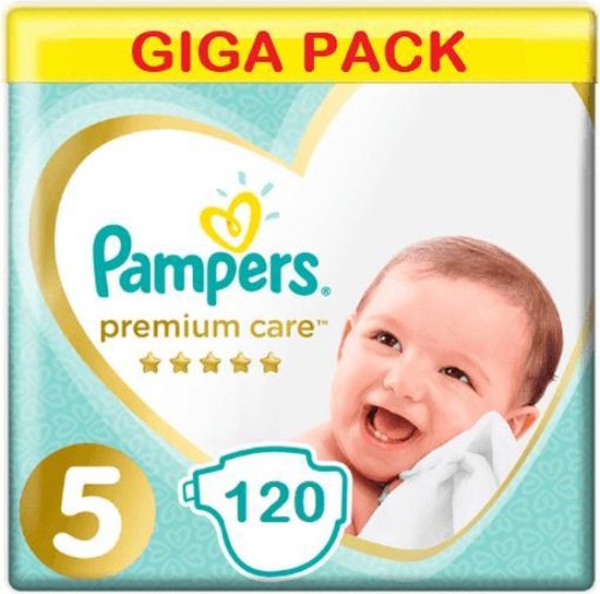 Dankbaar geleider zweer Pampers Premium Care Maat 5 - 120 luiers Voordeelverpakking | bol.com