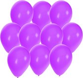Bellatio Decorations ballonnen - 30 stuks - paars - 27 cm - helium of lucht - verjaardag / versiering